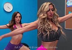 teen babe licks yoga instructor's pussy