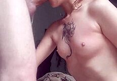 i trained this latina slut to deep throat and swallow every drop of cum