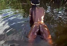 hot skinny african village girl naked, seeking dick outdoors?