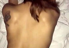 Skinny latina in hotel room