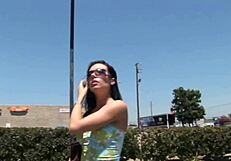 Helping brunette pornstar nadia fuck in doggystyle and missionary