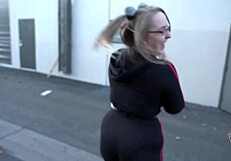 Andi Ray Deepthroats Rome Majors Big Cock Behind Alley Dumpster