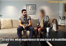 big booty latina seduced and fucked by old agency owner on hidden cam