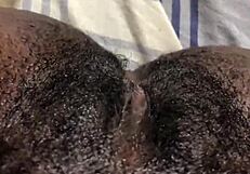 होममेड एबनी गांड चुदाई और चूत खेल क्रिम्पाई के साथ!