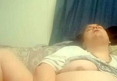 i'm fingering myself with a strapon, feeling so good