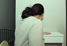 ashley alban feels intense pleasure fingering her ass in pov