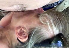 She says, 'Suck it deep, boy.' As friend's mom gives blowjob.