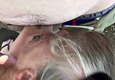 She says, 'Suck it deep, boy.' As friend's mom gives blowjob.