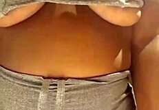 Brazilian Woman with Huge Natural Tits in Homemade Scene