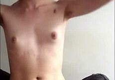 Cute Transsexual Moans Loudly While Masturbating Solo to Intense Orgasm