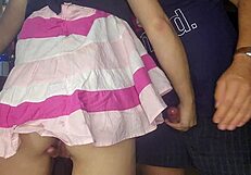 18 year old gets accidental fucking during kinky pussy rub!