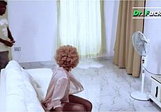 repair man fixes desperate housewife with doggystyle creampie