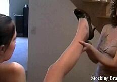 Bookworm Sasha Gets Her Feet WORSHIPED In Fetish Scene