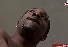 BBC is too big for brunette slut's natural tits and ass.