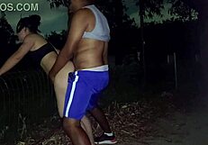 Night Run Turns into Park Sex!