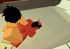 slut gets fucked by a random guy in roblox for first video.