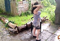 Klaudiaambergirl Solo Masturbation During A Storm