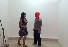 lazy employee chats with coworker, then boss's stepson joins for hot sex at work