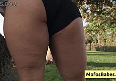 I reveal my big natural tits to my friend outdoors with tomie tang.