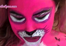 Lover Fucks Pink Panther Passionately In Doggystyle And Missionary After Costume Party