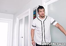 Sexy Milf Blaten Lee Bent Over for Monster Cock Cunilingus While Cheating on Husband Sideways