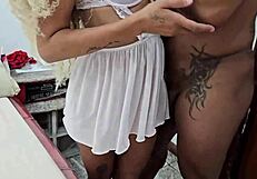 brazilian latina whore gets dp and cum in mouth