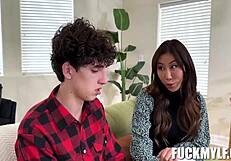 Imagine Stepmom Nicole Teaching Dylan All About Taboo Pleasure In This Big Tits Milf Blowjob And Hardcore Sex Session.