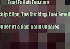 Feel The Thrill Worshipping Feet And Sucking Toes In POV Footjob