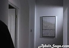 the security team caught charlie forde in a possible break-in and turned it into a wild gangbang with double penetration