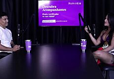 Morena safada gets her pussy licked after he mentions the weird video the client requested, loving sex in forbidden places by Fabricio Nunes on Sheer Red.