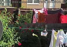 Sexy neighbor with big tits and ass