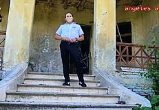 Curvy Couple Dresses As Bodybuilders For Halloween Sex In Haunted House