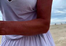 Busty Stranger Milf Made Me Cum In Front Of Everyone! Handjob From Big Tits Pov In Public Outdoor Spot With Cumshot