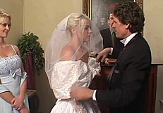 Why does Missy Monroe fuck other men right after marrying her husband in stockings?