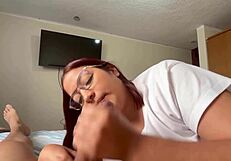 my friend's girlfriend lets me fuck her big ass to avoid pregnancy