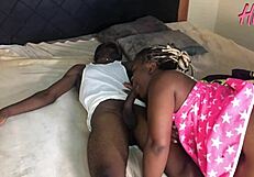 African stepfather gets help overcoming breakup from friend leading to intense cowgirl riding creampie in missionary