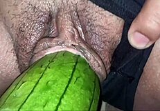 young teen arches back for deep standing doggystyle sex