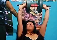 I fuck my stepsister in the gym because she wants to get fit