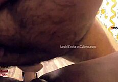 Indian cute girl enjoys first anal experience with dildo dp