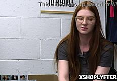 Redhead Jane Rogers Flirts Out Of Shoplifting With Security Guard Billy Boston