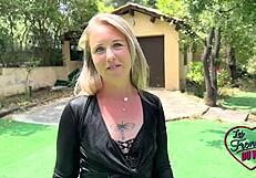 marie the somptueuse milf hints at loving double penetration in lingerie with french flair