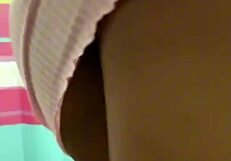 Ebony Babe Teases Juicy Virgin Pussy Until She Screams and Creams