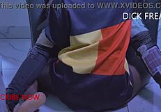 Talking about the quickie on red sheer in bed.