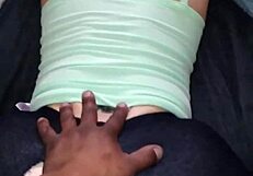 i love my step-sister's fat curvy ass in leggings, bent over for homemade cowgirl pov with monster cock