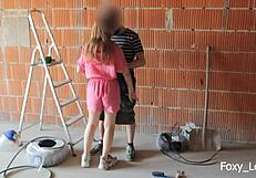 uh, i almost got caught cheating with my hot coworker at the construction site, bending her over for rough doggystyle and cumming on her ass