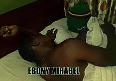 Hot Ebony Feels Horny In The Night But Doesn't Know How To Handle Big Ass Blowjob