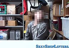 Real Lady Cop Catches Teen 18+ Masturbating And Rides His Cock Hardcore