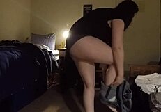 Busty Milf Caught Spying with Big Tits in Hidden Cam Voyeur Scene, Please Comment on It