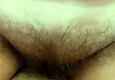 hairy mature chubby riding fat pussy with legs spread 😏