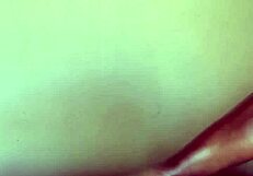 ebony delivers intense hot footjob on big cock